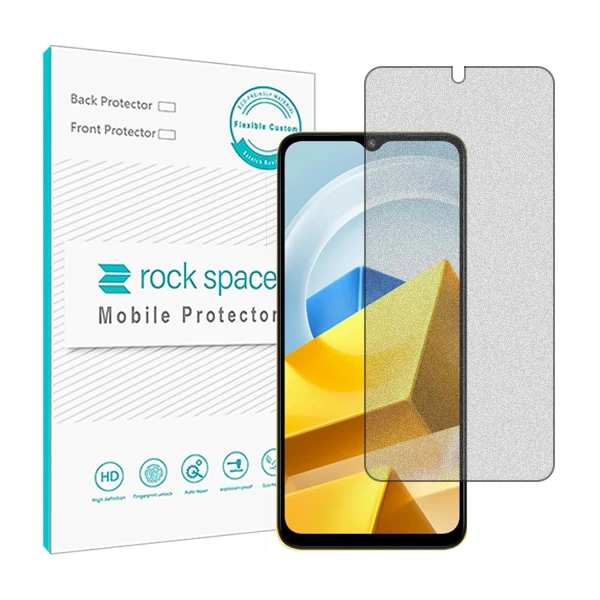 محافظ صفحه نمایش مات راک اسپیس مدل HyMTT مناسب برای گوشی موبایل شیائومی Poco M5