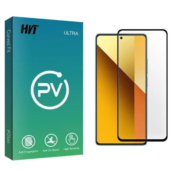 محافظ صفحه نمایش شیشه ای اچ وی تی مدل PV FullGlue مناسب برای گوشی موبایل شیائومی Redmi Note 13 5G