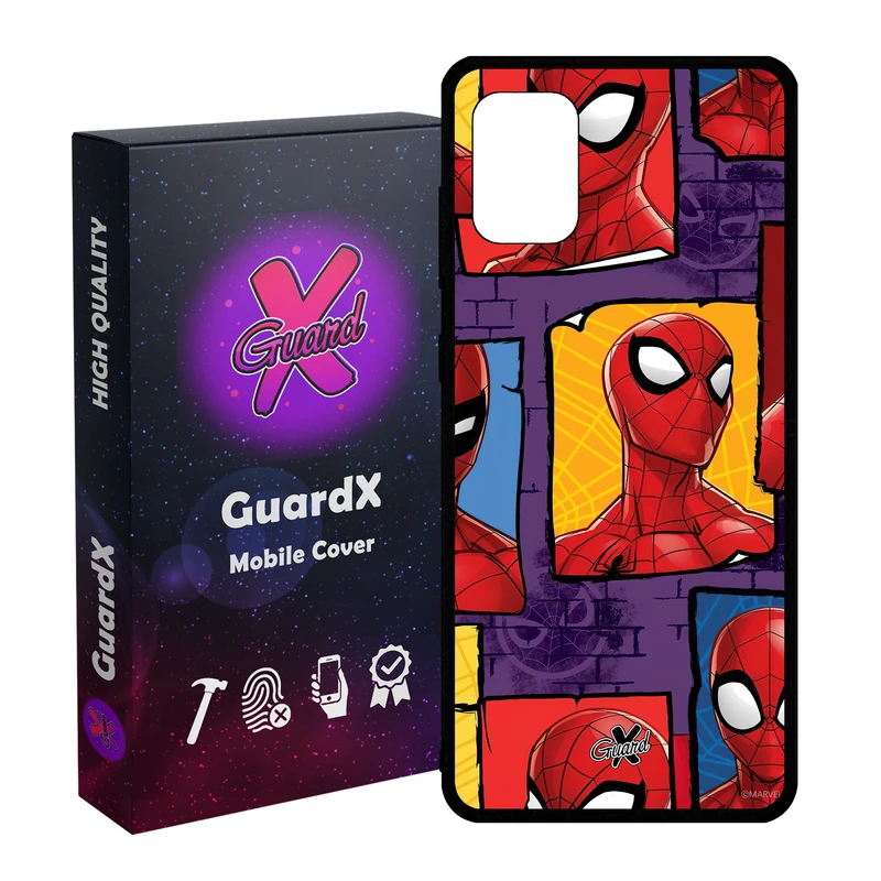 کاور گارد ایکس طرح مرد عنکبوتی مدل Glass10501 مناسب برای گوشی موبایل سامسونگ Galaxy A31