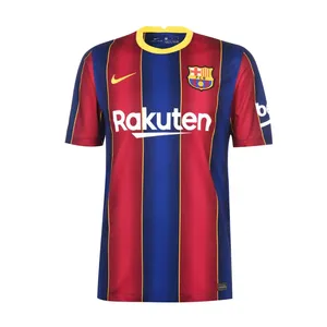 تی شرت ورزشی مردانه مدل بارسلونا اول 2020-21