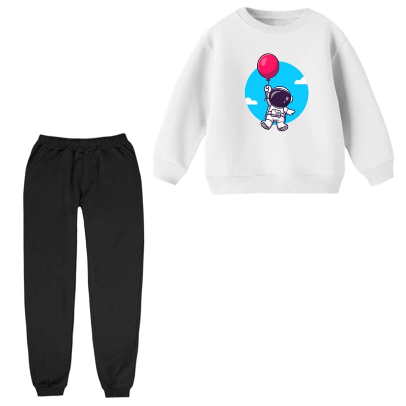 ست سویشرت و شلوار راحتی بچگانه مدل فضانورد کد ۱۱  