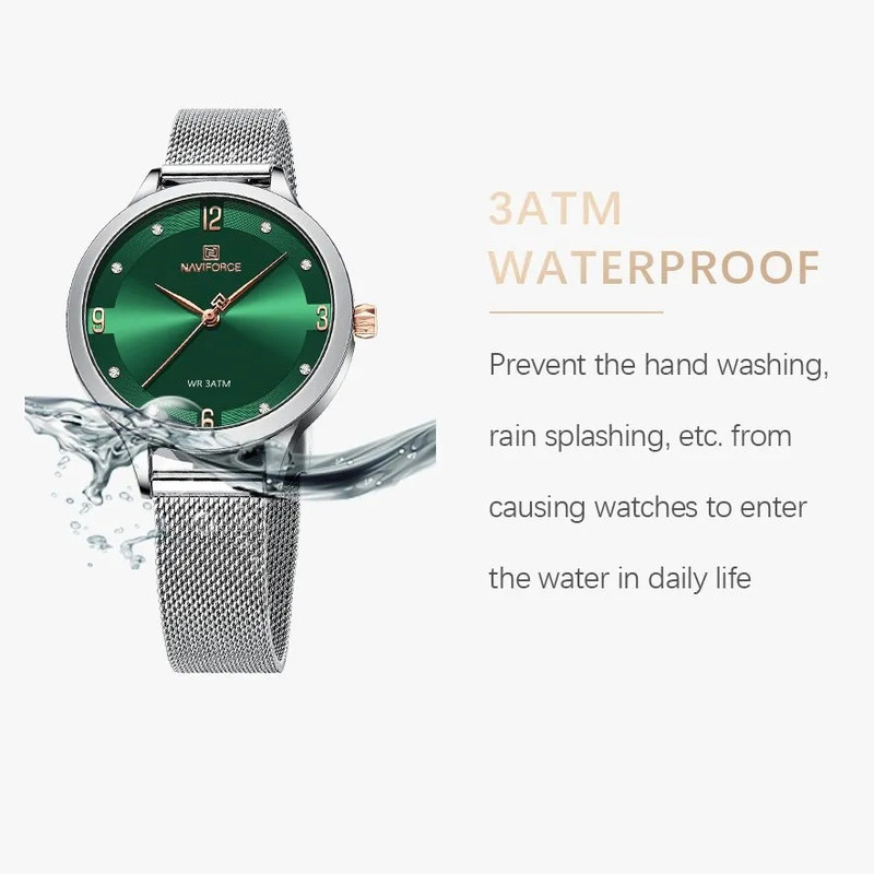 ساعت مچی عقربه ای زنانه نیوی فورس مدل NF5023 ساعت مچی عقربه ای زنانه نیوی فورس مدل NF5023