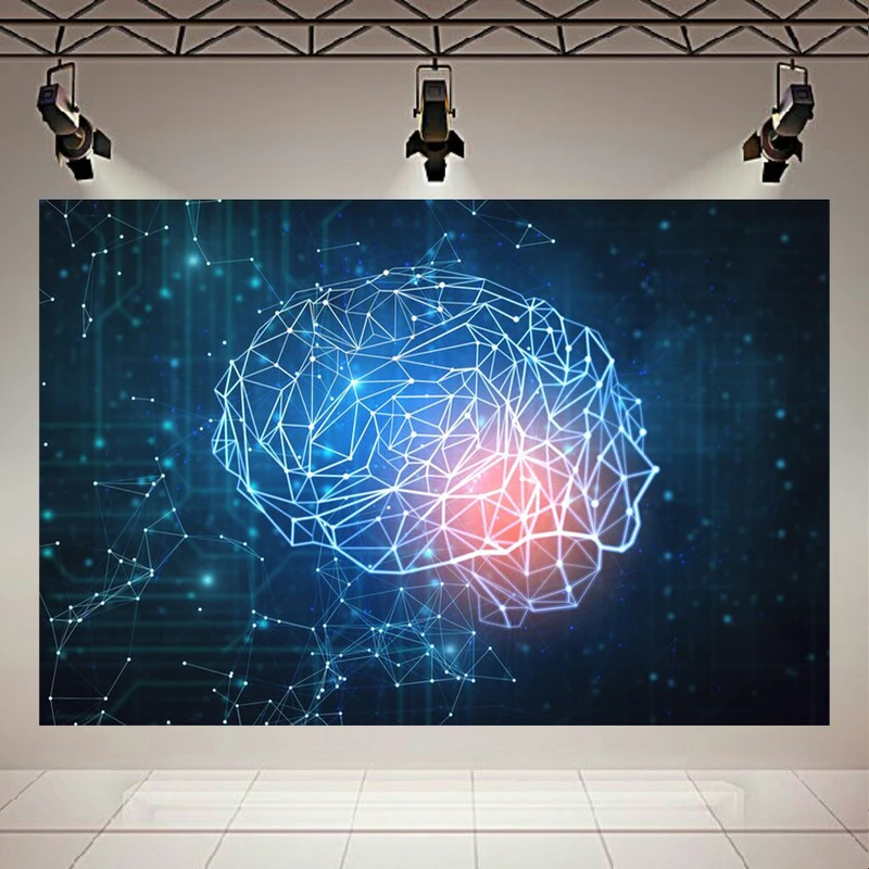 تابلو بوم طرح مغز چندضلعی  مدل درخشان و خلاق کد AR305639