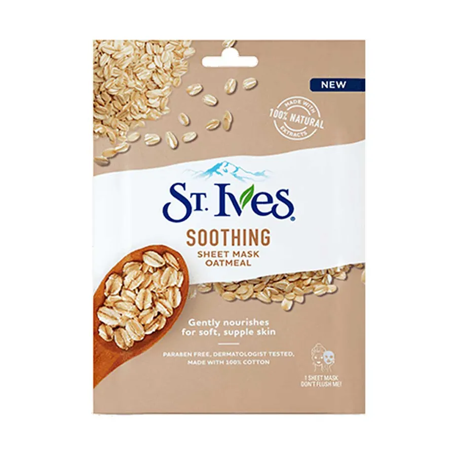 ماسک صورت اس تی.ایوز سری SOOTHING مدل OATMEAL حجم 30 میلی لیتر