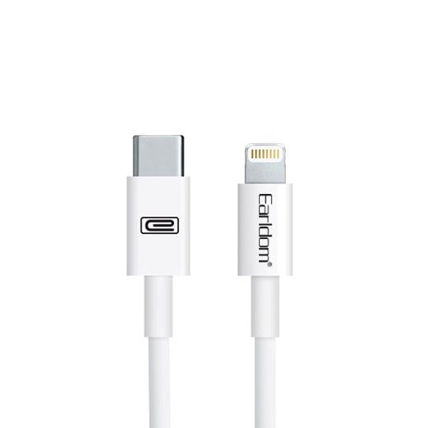 کابل تبدیل USB-C به لایتنینگ ارلدام مدل EC-086 طول 1 متر