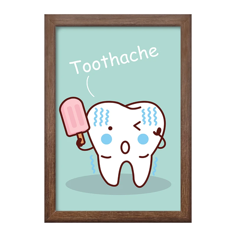 تابلو خندالو طرح دندان و دندان پزشکی کودکانه کد 36775