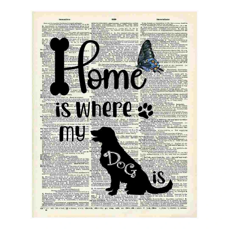 پوستر مدل خانه ام همان جایی است که سگم هست