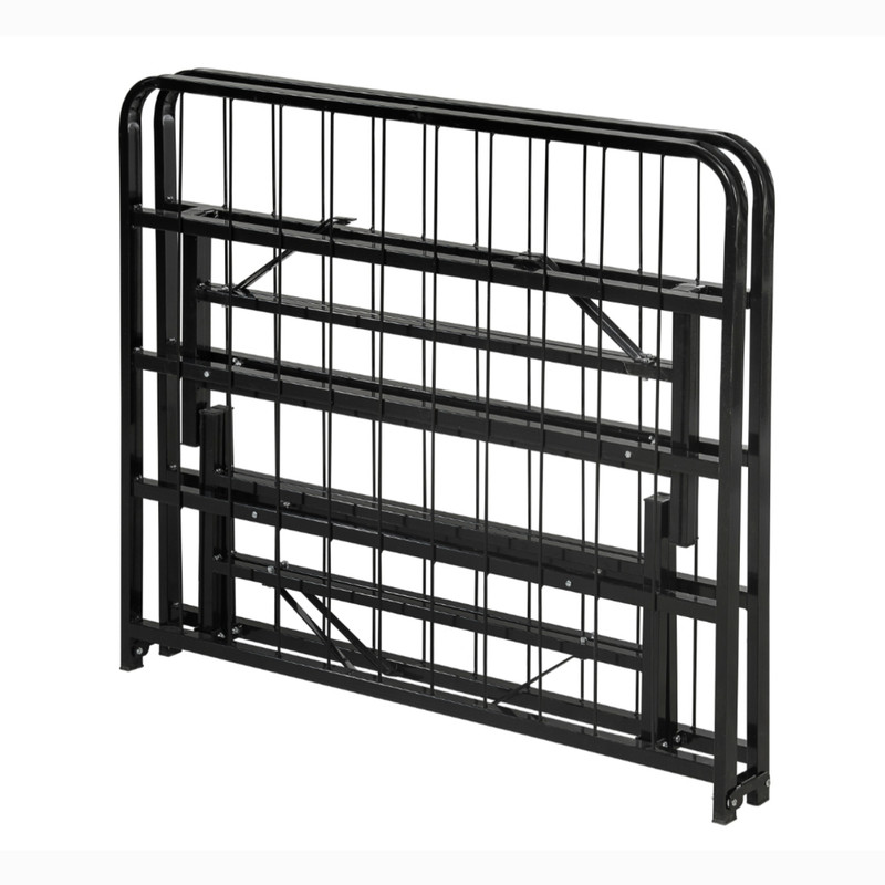 تختخواب فلزی تاشو یک نفره مشتاق مدل بدون فیبر سایز 75×200 سانتی متر