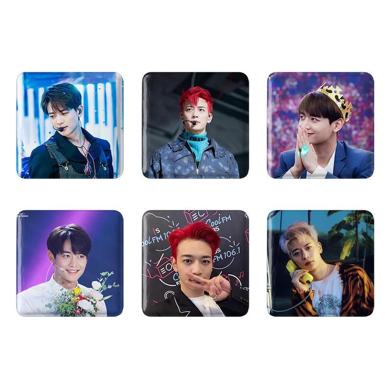 مگنت خندالو طرح مینهو گروه شاینی Shinee کد 1280B مجموعه 6 عددی