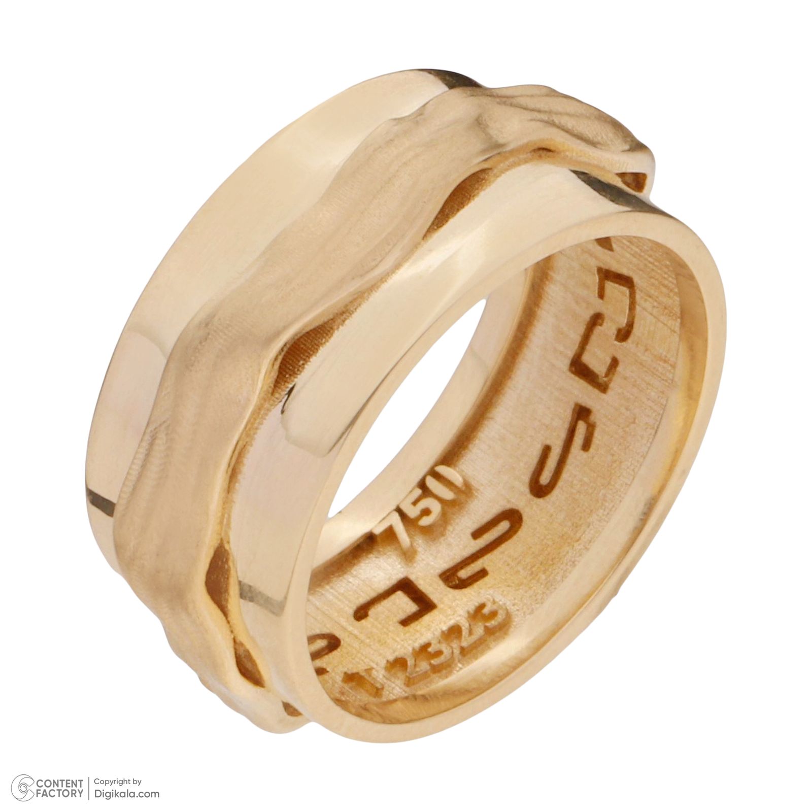 انگشتر طلا 18 عیار زنانه تاج مدل R403 -  - 4