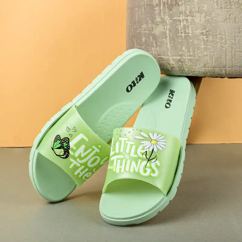 دمپایی زنانه کیتو مدل از چیزای کوچیک لذت ببر کد 4003