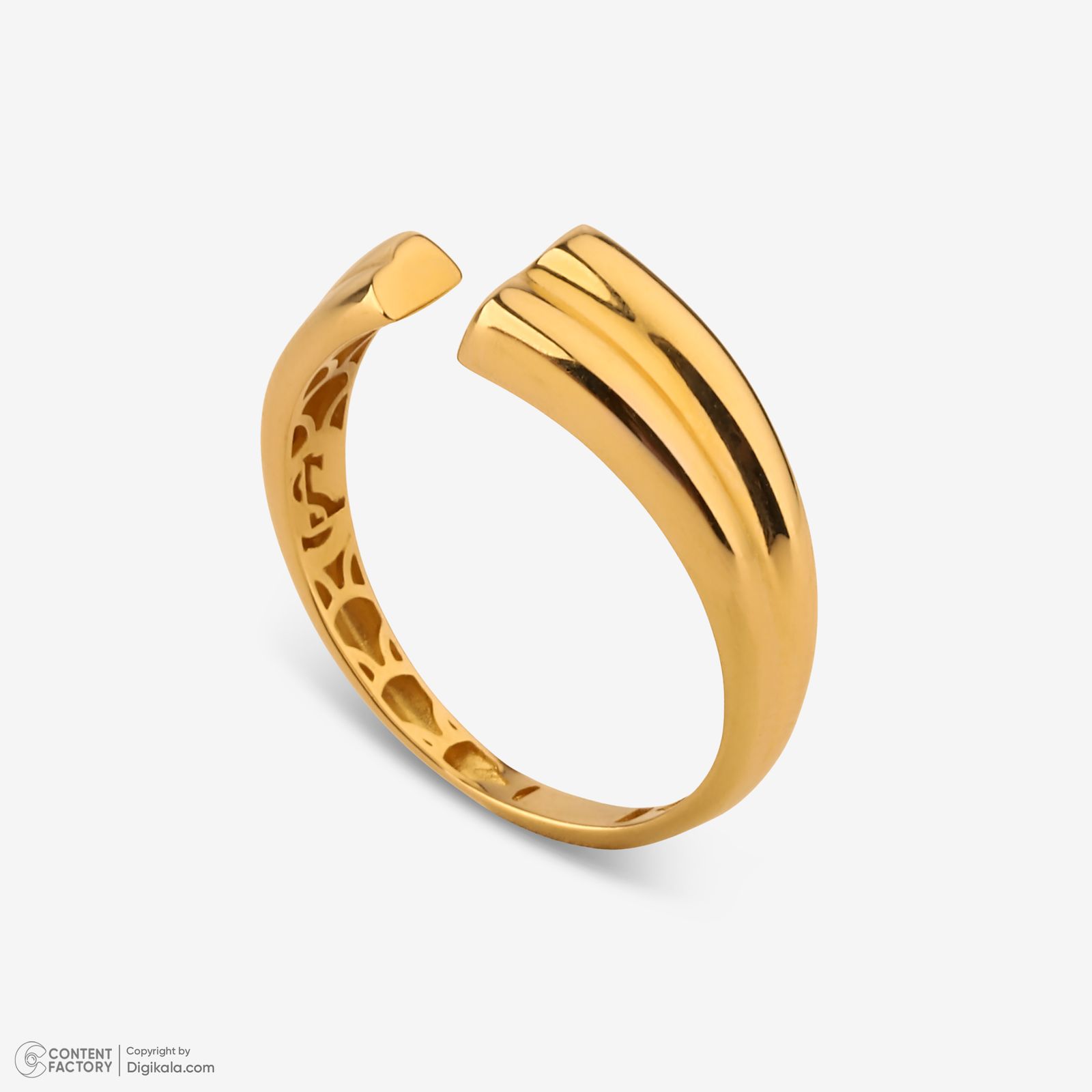 انگشتر طلا 18 عیار زنانه گلدم مدل R345008 سایز 50 -  - 4