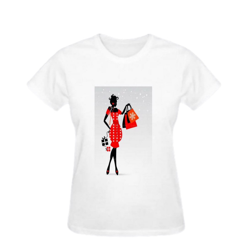 تی شرت آستین کوتاه زنانه مدل چاپی