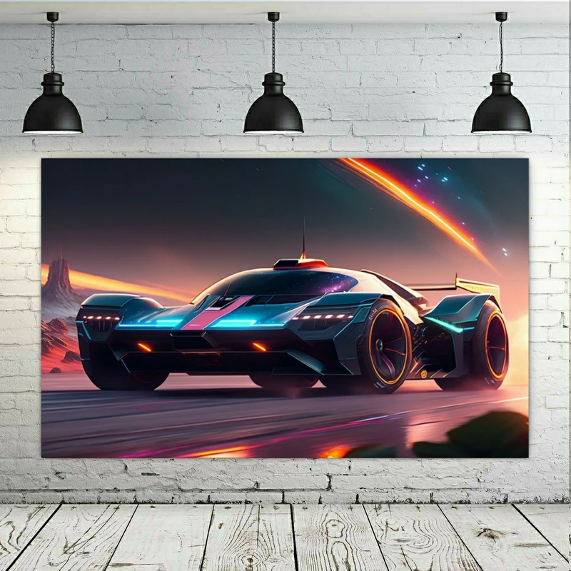 پوستر پارچه ای طرح ماشین Game Need for Speed مدل SDP1440