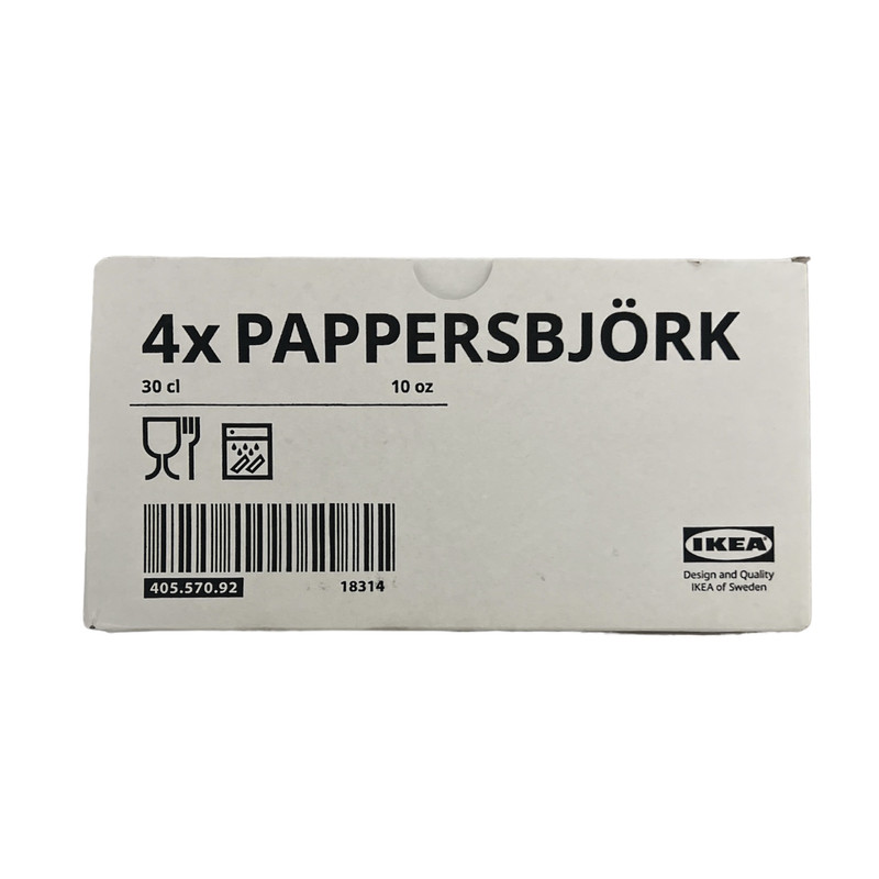 لیوان ایکیا مدل PAPPERSBJORK بسته 4 عددی