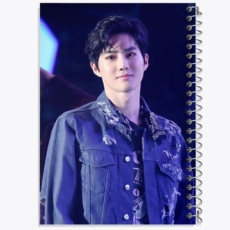 دفتر مشق 100 برگ خندالو طرح سوهو گروه اکسو EXO کد 13483