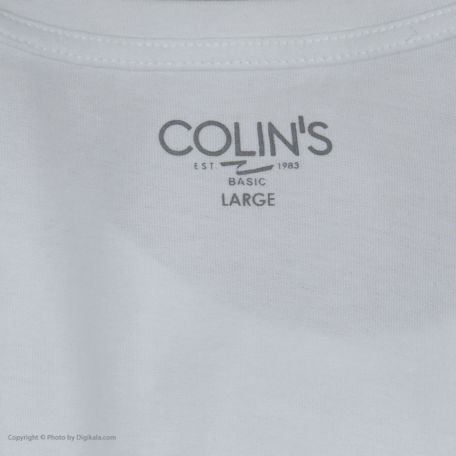 تیشرت مردانه کالینز مدل CL1031295-WHITE -  - 6