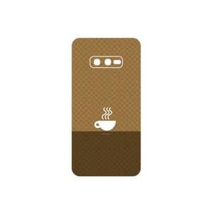 MAHOOT Minimal Cup of Coffee Icon Cover Sticker for Samsung Galaxy S10e