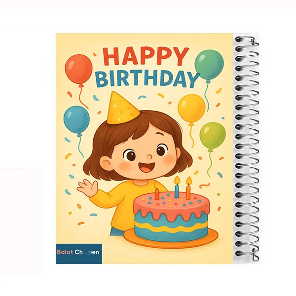 دفتر نقاشی 50 برگ بلوط چین مدل HAPPYکد A4-N5-701