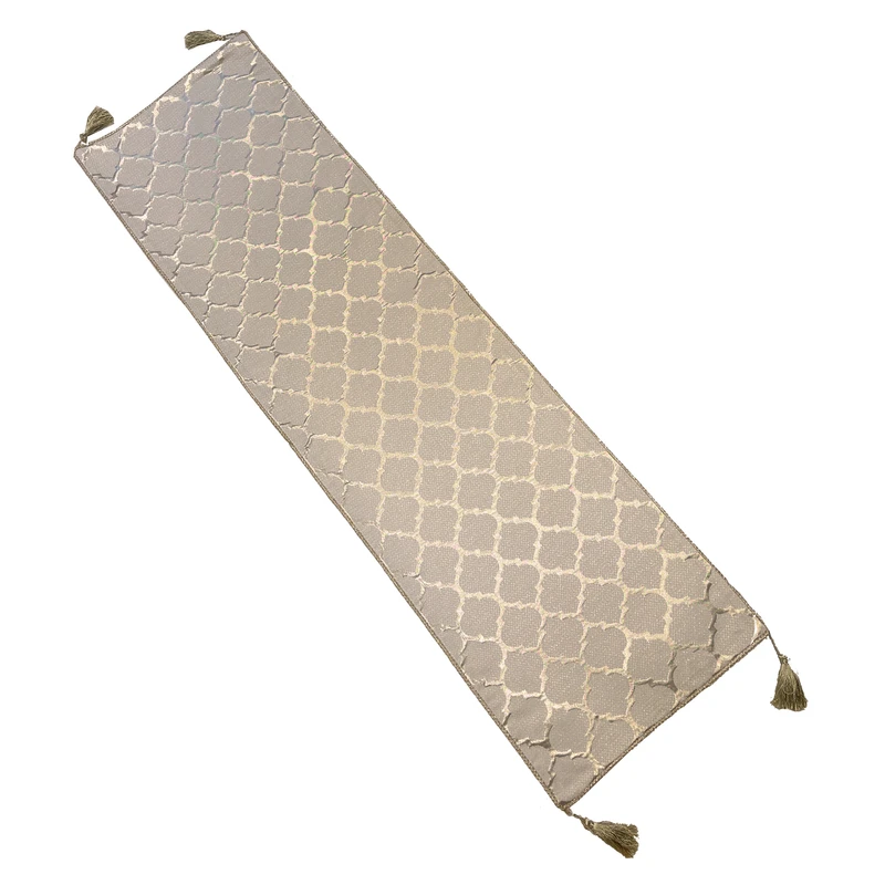 رانر مدل جناقی طرح لوزی فانتزی لوکس سایز 150*45 سانتی متر