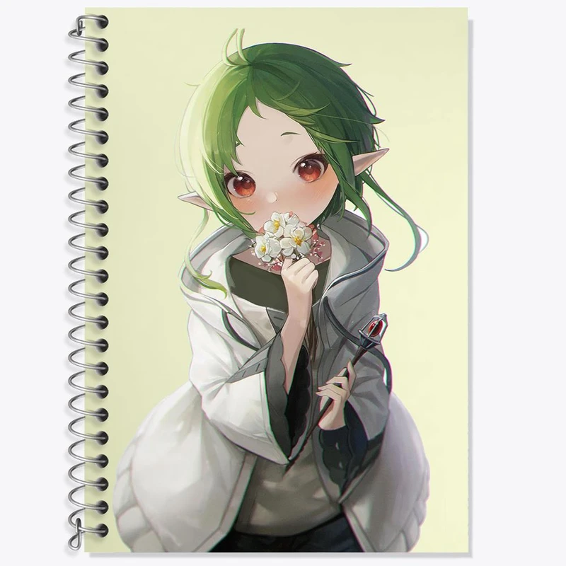 دفتر زبان 50 برگ خندالو مدل سه خط طرح سیلفیت انیمه موشوکو تنسی کد 24042