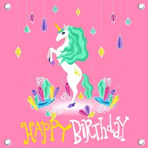 بنر تولد طرح اسب تک شاخ کد BnArt-42