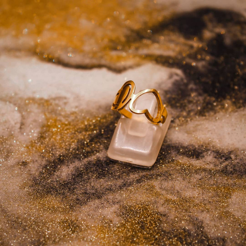 انگشتر زنانه طرح قلب کد RKH_915