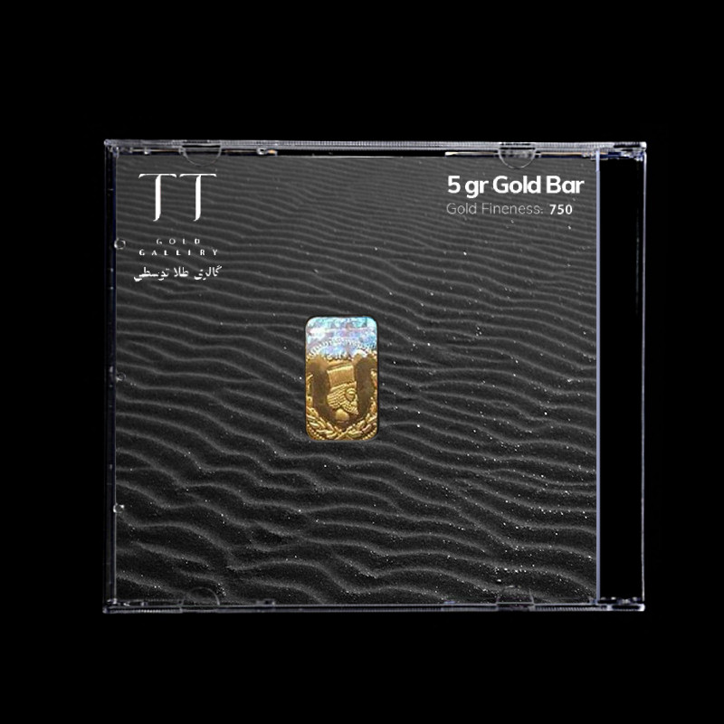 شمش طلا 18 عیار گالری طلا توسطی مدل 33E1EE