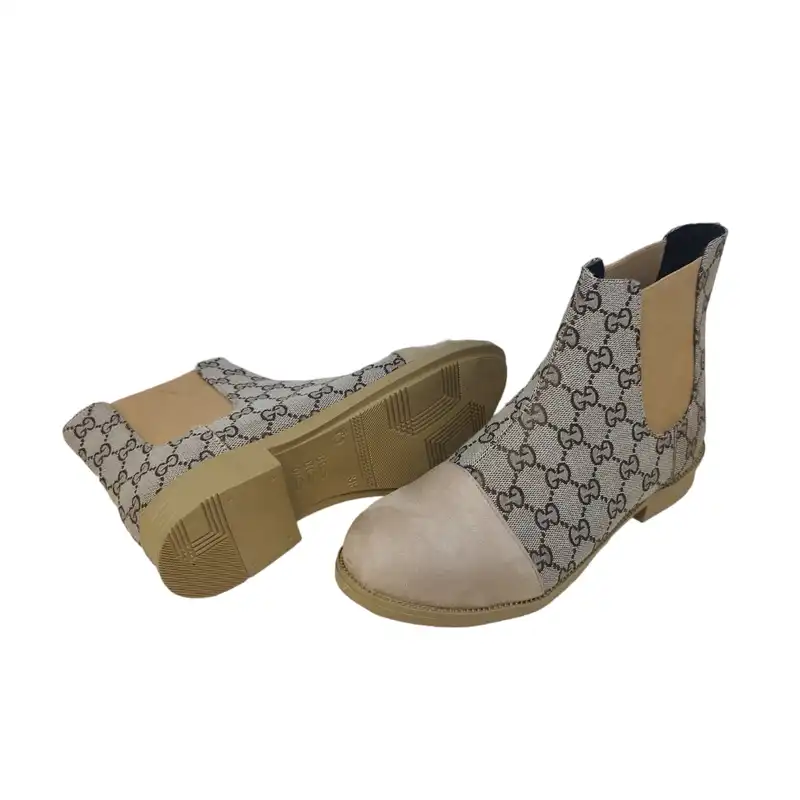 نیم بوت زنانه مدل هنگام سوییت رنگ کرم