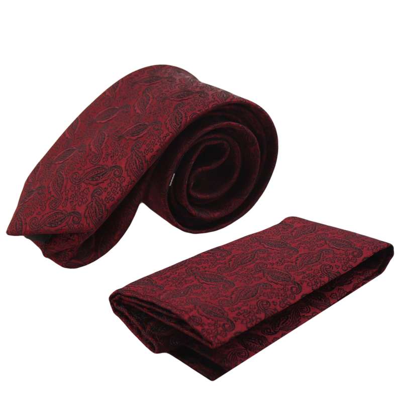 ست کراوات و دستمال جیب مردانه مدل PJ-109446