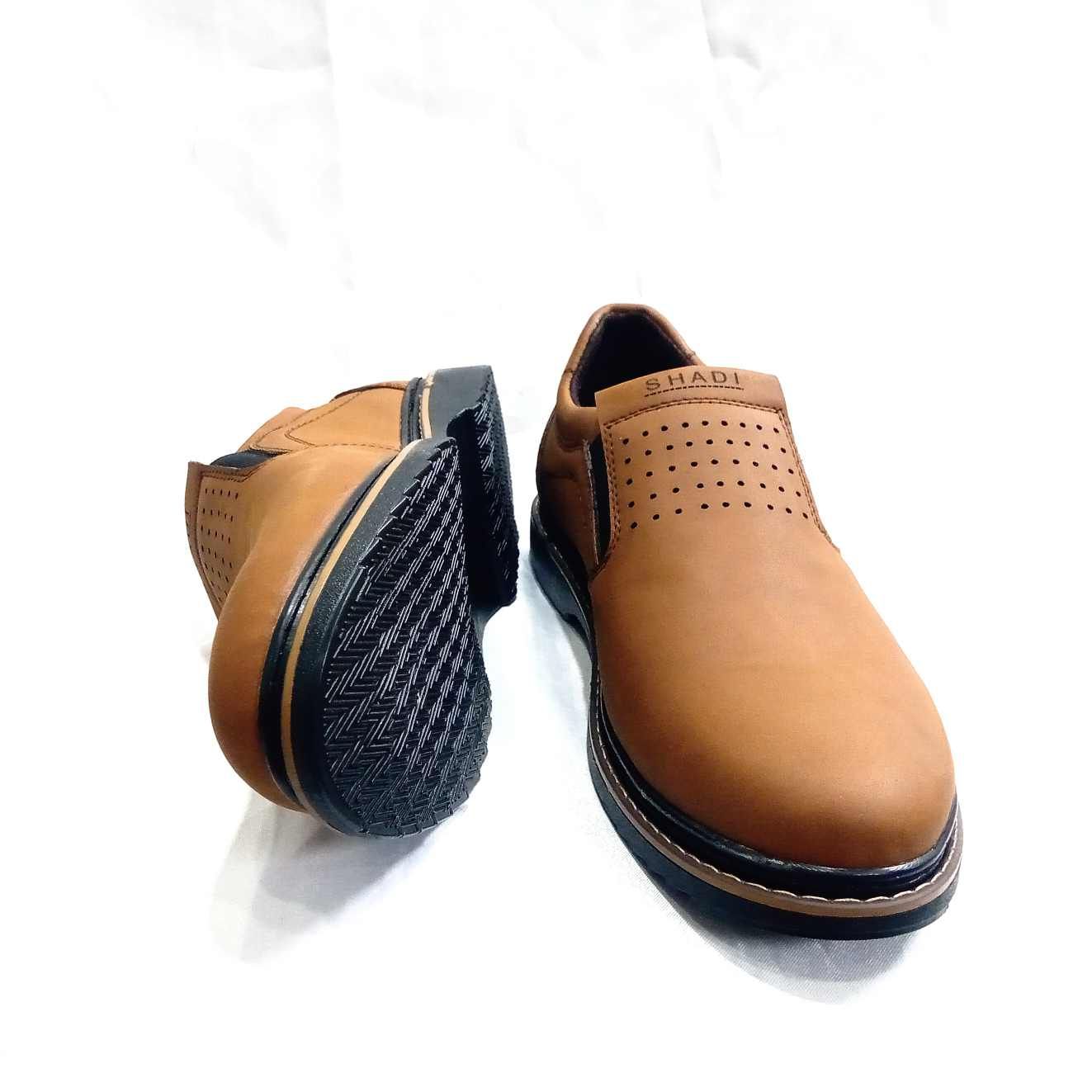 کفش مردانه مدل البرز کد P.a.t رنگ عسلی -  - 6
