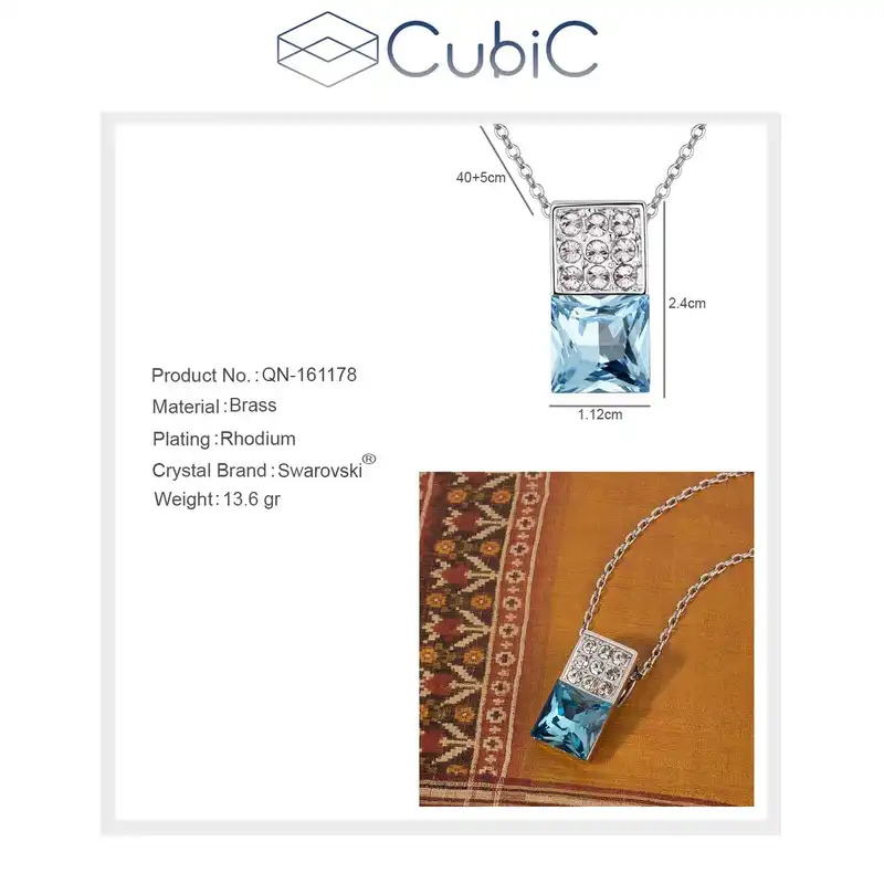 گردنبند زنانه کوبیک مدل QN-161178