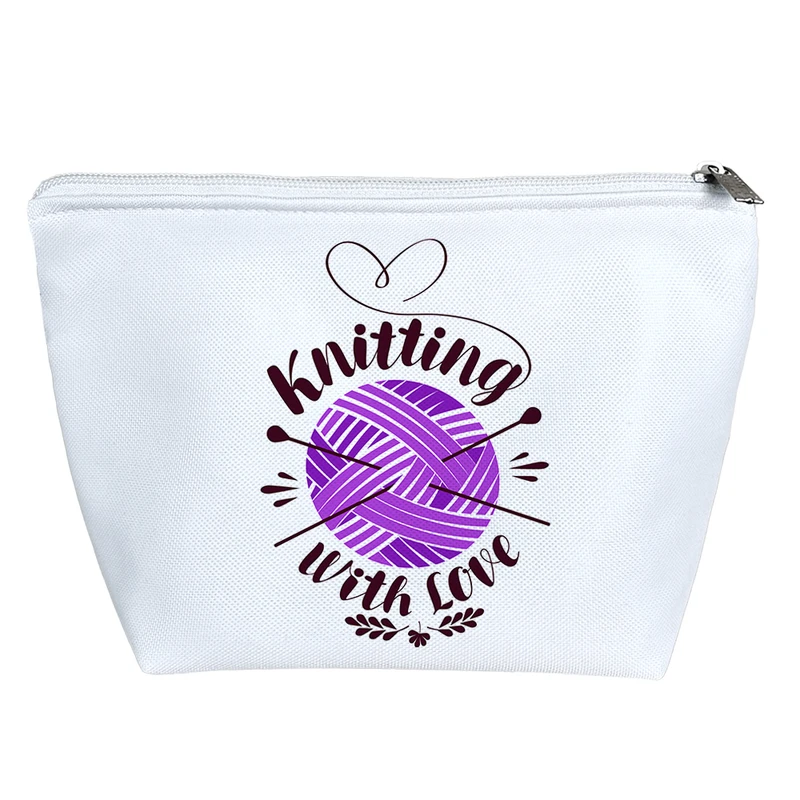 کیف لوازم آرایش دخترانه خندالو مدل بافندگی کد 1907