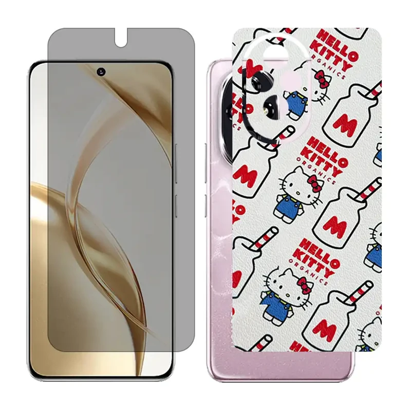 محافظ صفحه نمایش حریم شخصی گلس مدل Together مناسب برای گوشی موبایل آنر 200 به همراه برچسب پوششی پشت گوشی