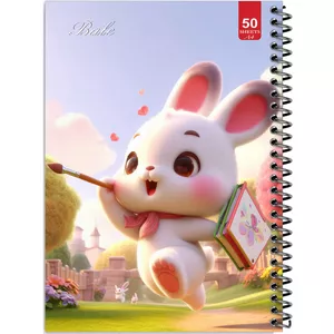 دفتر نقاشی 50 برگ انتشارات بله طرح خرگوش کوچولو نقاش کد A4-L265