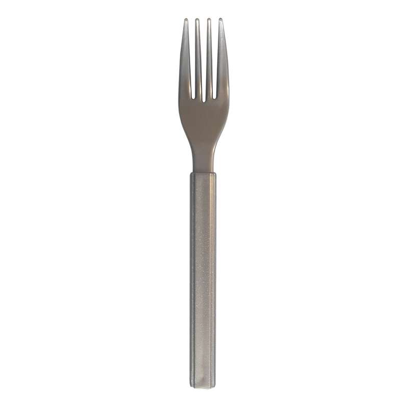 چنگال یکبار مصرف کد 101 نقره ای بسته 10 عددی