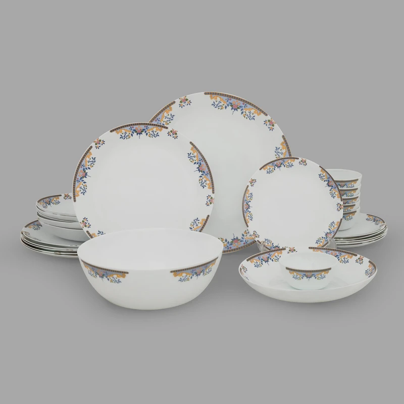 سرویس غذاخوری 26 پارچه 6 نفر مورانو مدل یولا