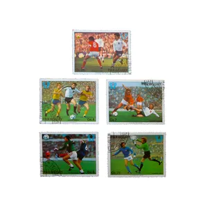  تمبر یادگاری طرح فوتبال مدل جام جهانی کد par-901 مجموعه 5 عددی 