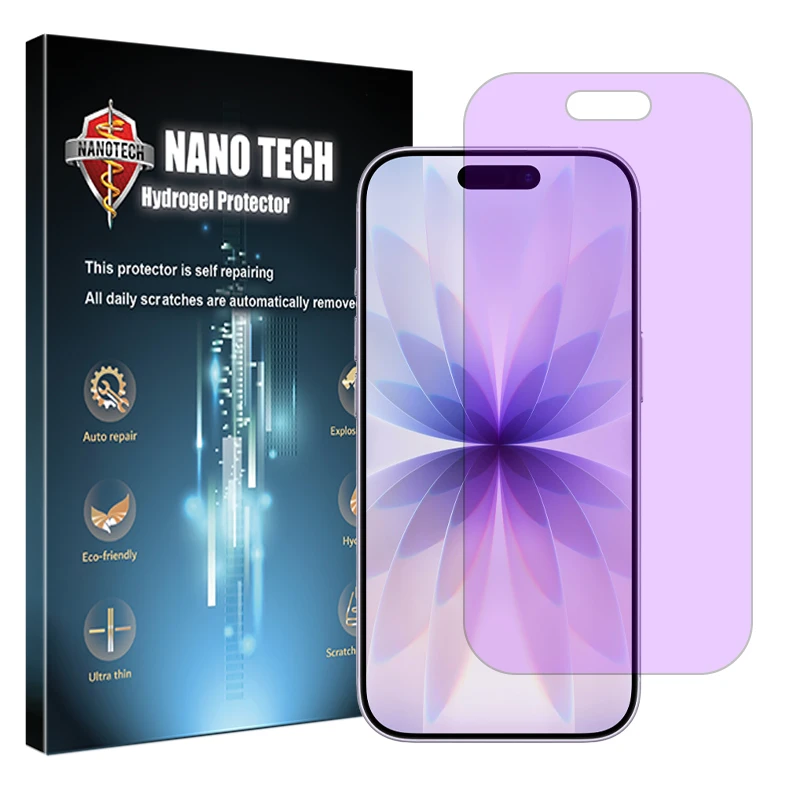 محافظ صفحه نمایش ضداشعه بنفش نانو تک مدل Eye Care مناسب برای گوشی موبایل اپل iPhone 17
