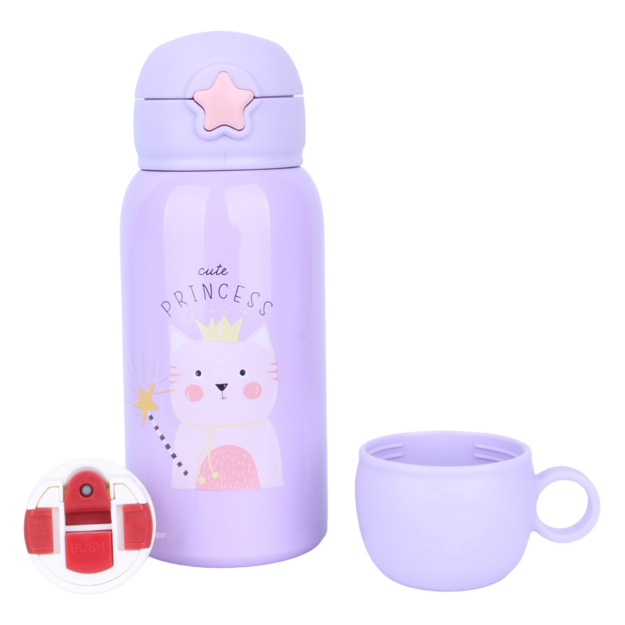 فلاسک کودک مدل دو حالته طرح حیوانات گنجایش 550 میلی لیتر