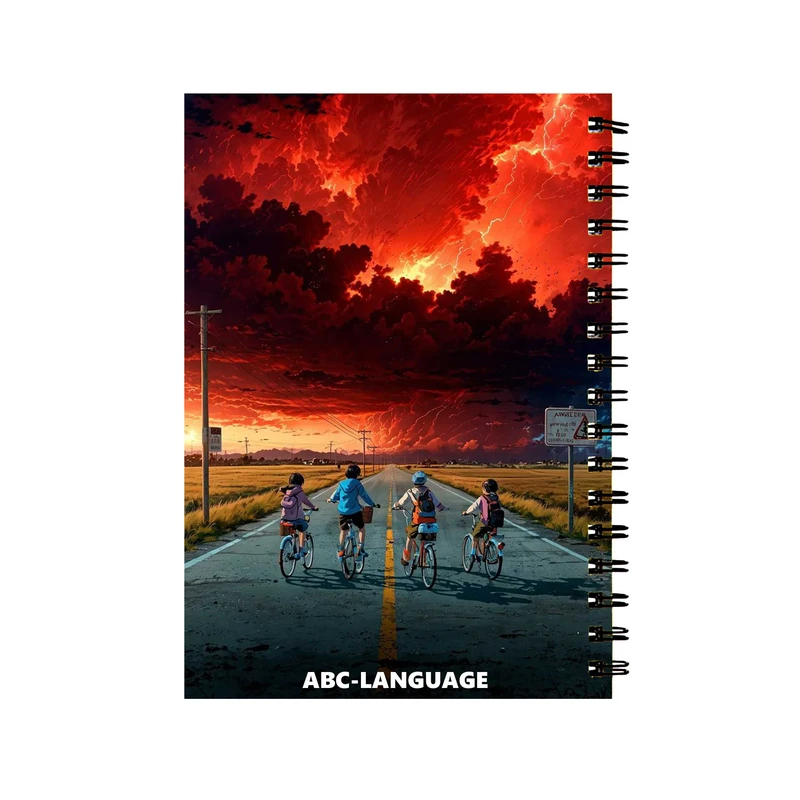 دفتر زبان 60 برگ مدل چیزهای عجیب کد 0475