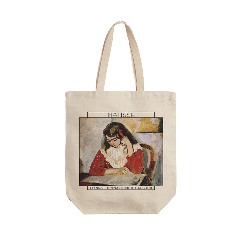 ساک خرید ترمه طراحان ایده مدل پرتره مارگریت از ماتیس کد art0639 - L