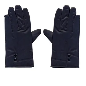 دستکش زنانه مدل چرم داخل خز کد 1