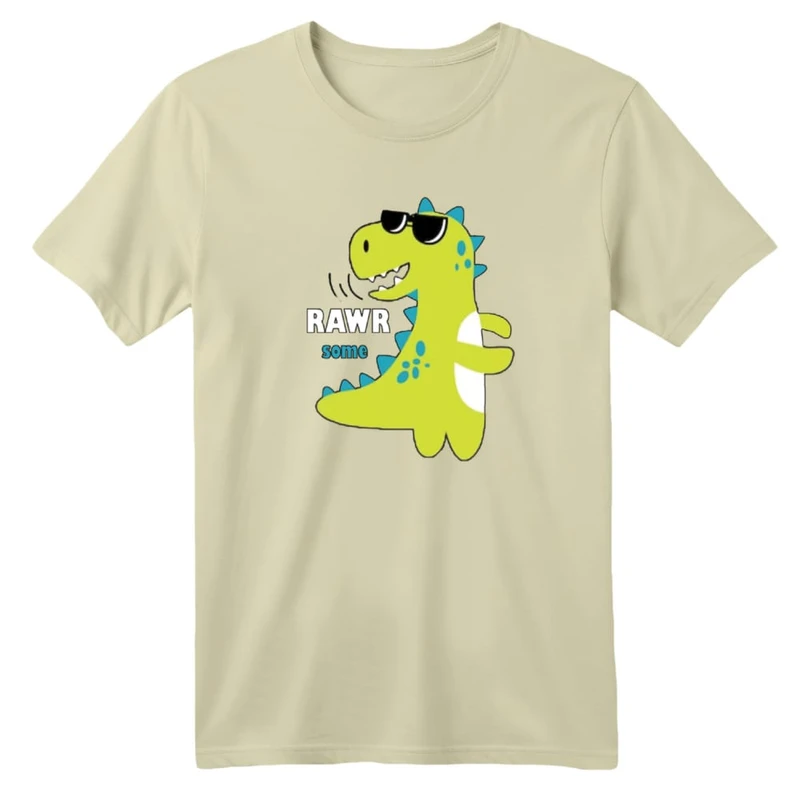 تی شرت آستین کوتاه بچگانه مدل دایناسور کد ۱۹