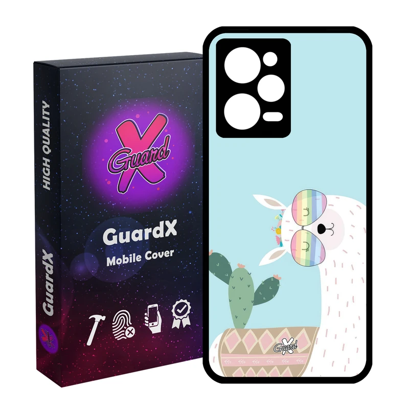 کاور گارد ایکس طرح لاما مدل Glass10644 مناسب برای گوشی موبایل شیائومی Redmi Note 12 Pro 5G/Poco X5 Pro 5G/Note 12 Pro Pro speed