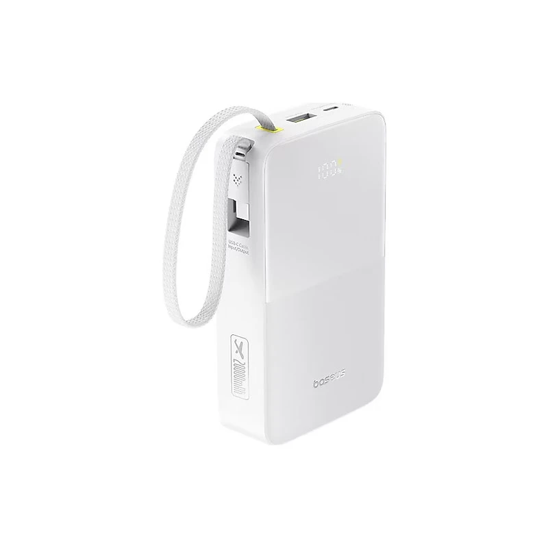 پاوربانک بی‌سیم 22.5 وات بیسوس مدل EnerFill FC51 Bipow2 Pro E0027700 ظرفیت 20000 میلی‌آمپرساعت