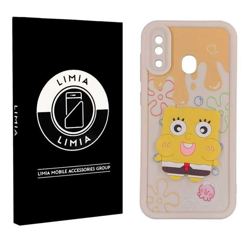 کاور لیمیا مدل سولید لنزدار طرح عروسکی مناسب برای گوشی موبایل سامسونگ Galaxy A20/A30