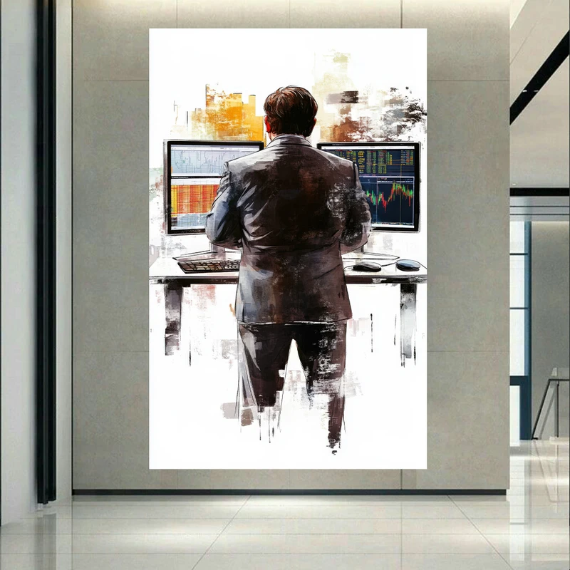 پوستر طرح مخمل تریدر مدل بازار دیجیتال کد AR303001