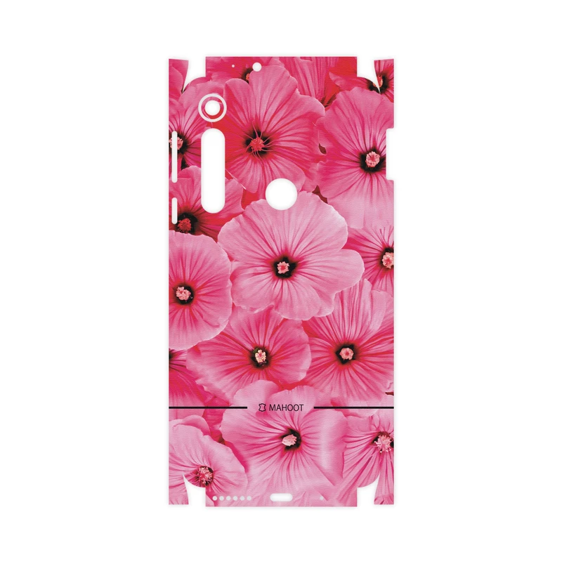 برچسب پوششی ماهوت مدل Pink-Flower-FullSkin مناسب برای گوشی موبایل موتورولا One Macro
