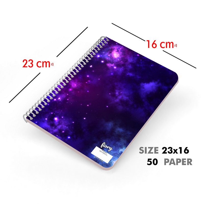 دفتر مشق 50 برگ مستر راد مدل کهکشانی کد galaxy 2149